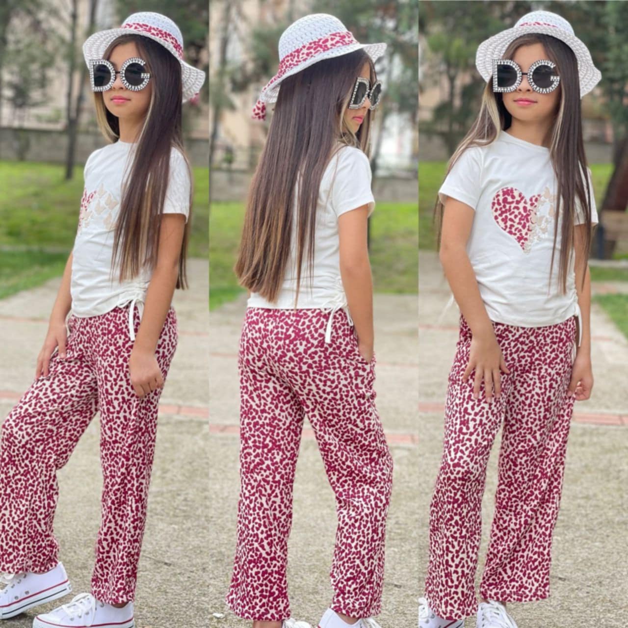 Ensemble Jana pantalon bordaux