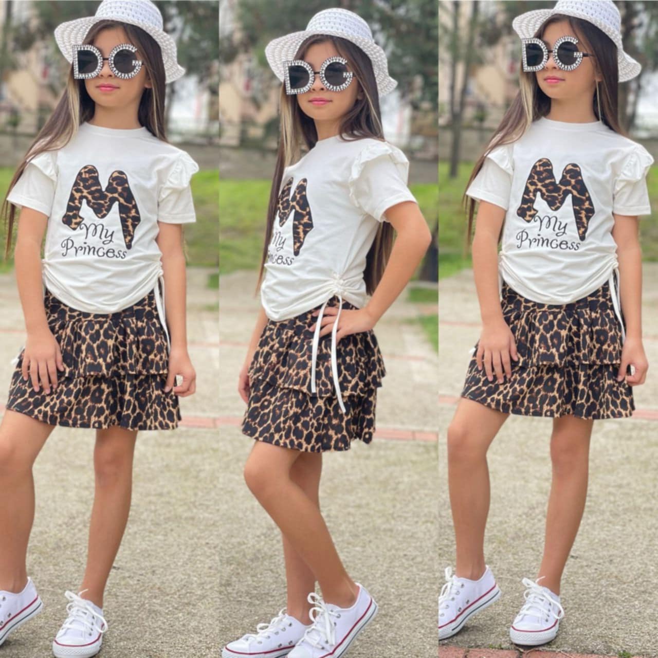 Ensemble Jana jupe marron foncé
