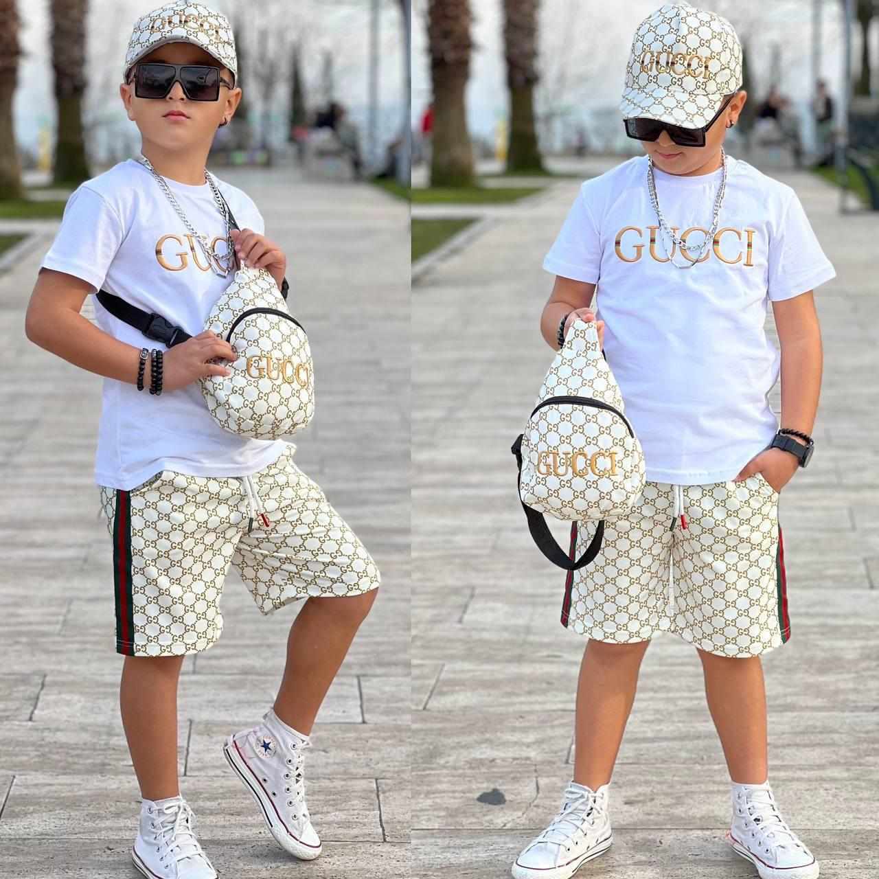 Ensemble Gucci 4 pcs blanc Text