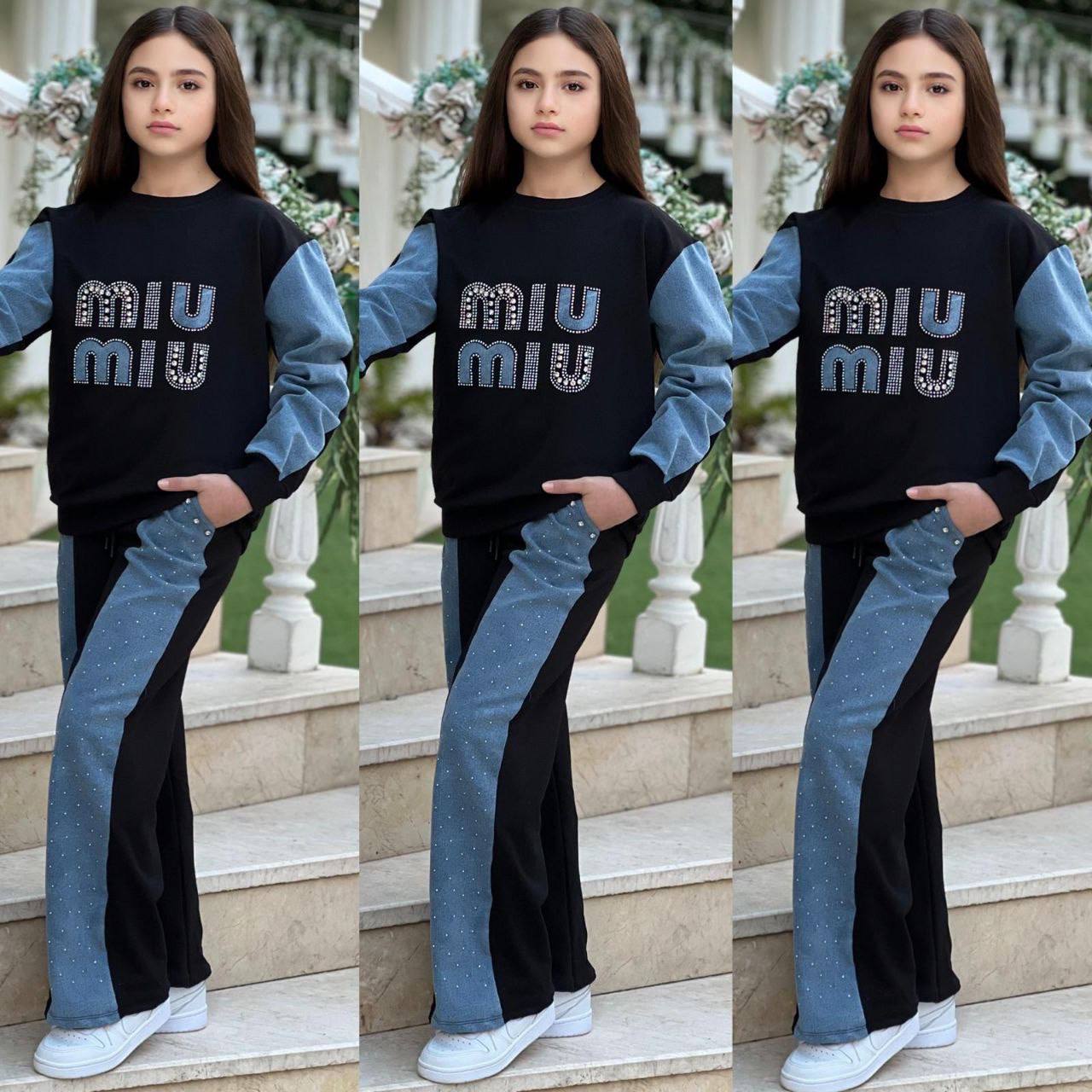 Ensemble MIU MIU avec des strass
