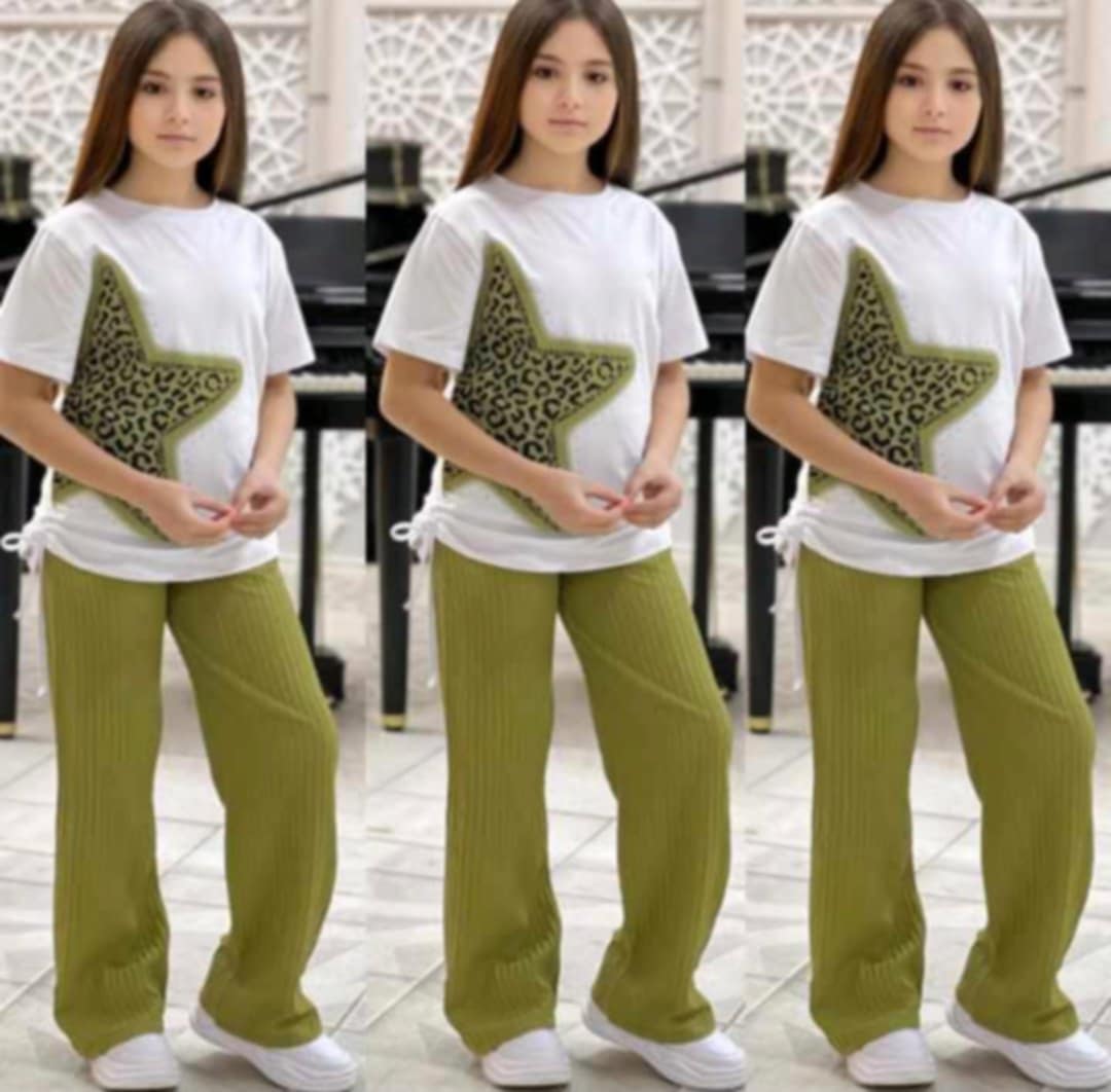 Ensemble Nedjma vert pistache