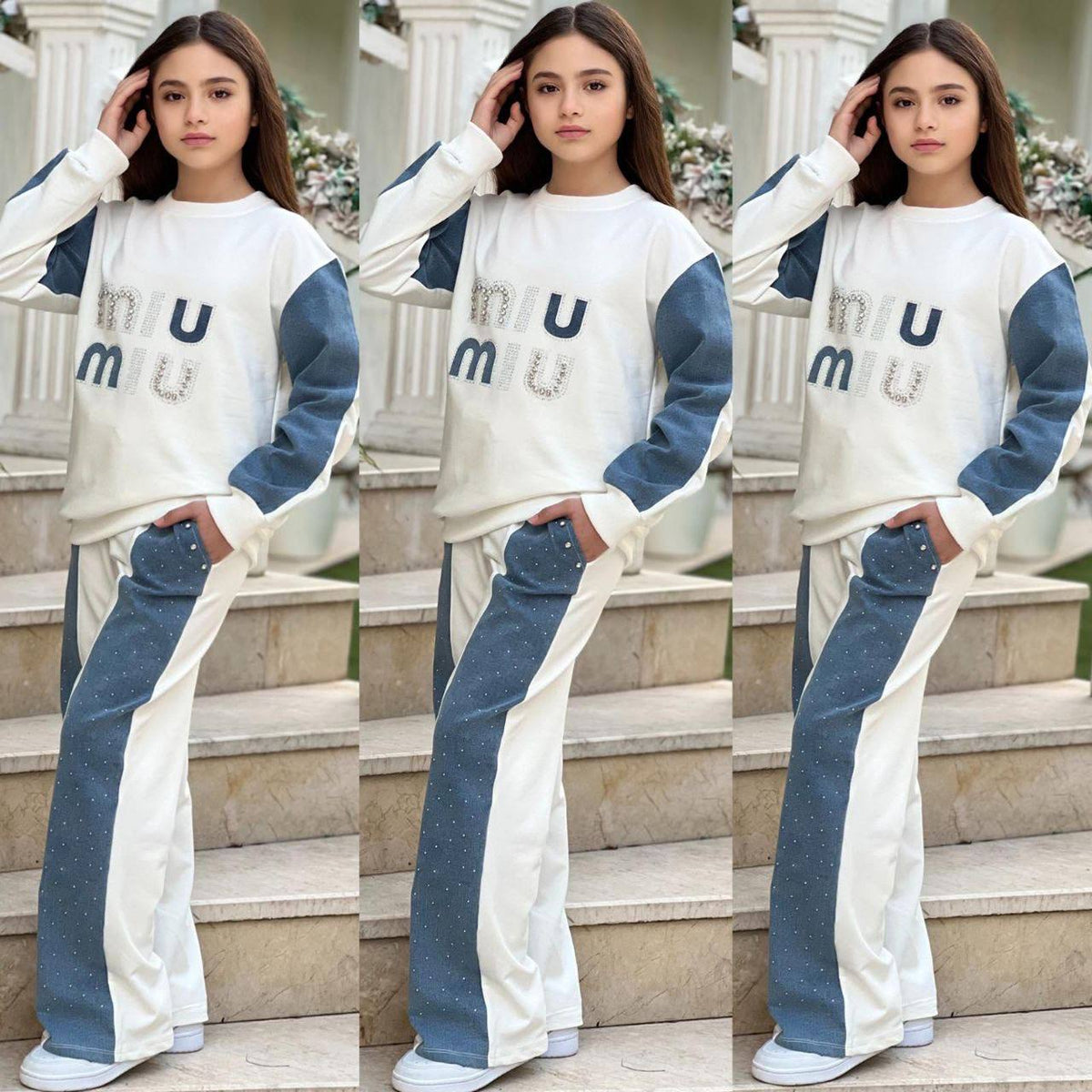 Ensemble MIU MIU avec des strass