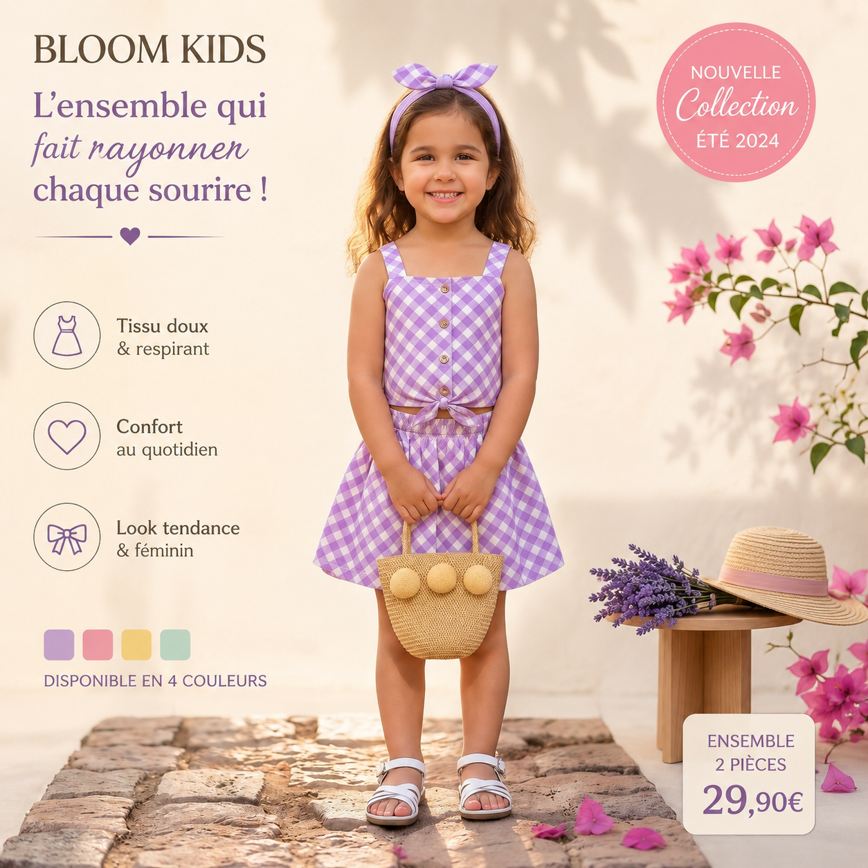 Ensemble Purpel 3 pcs avec sac