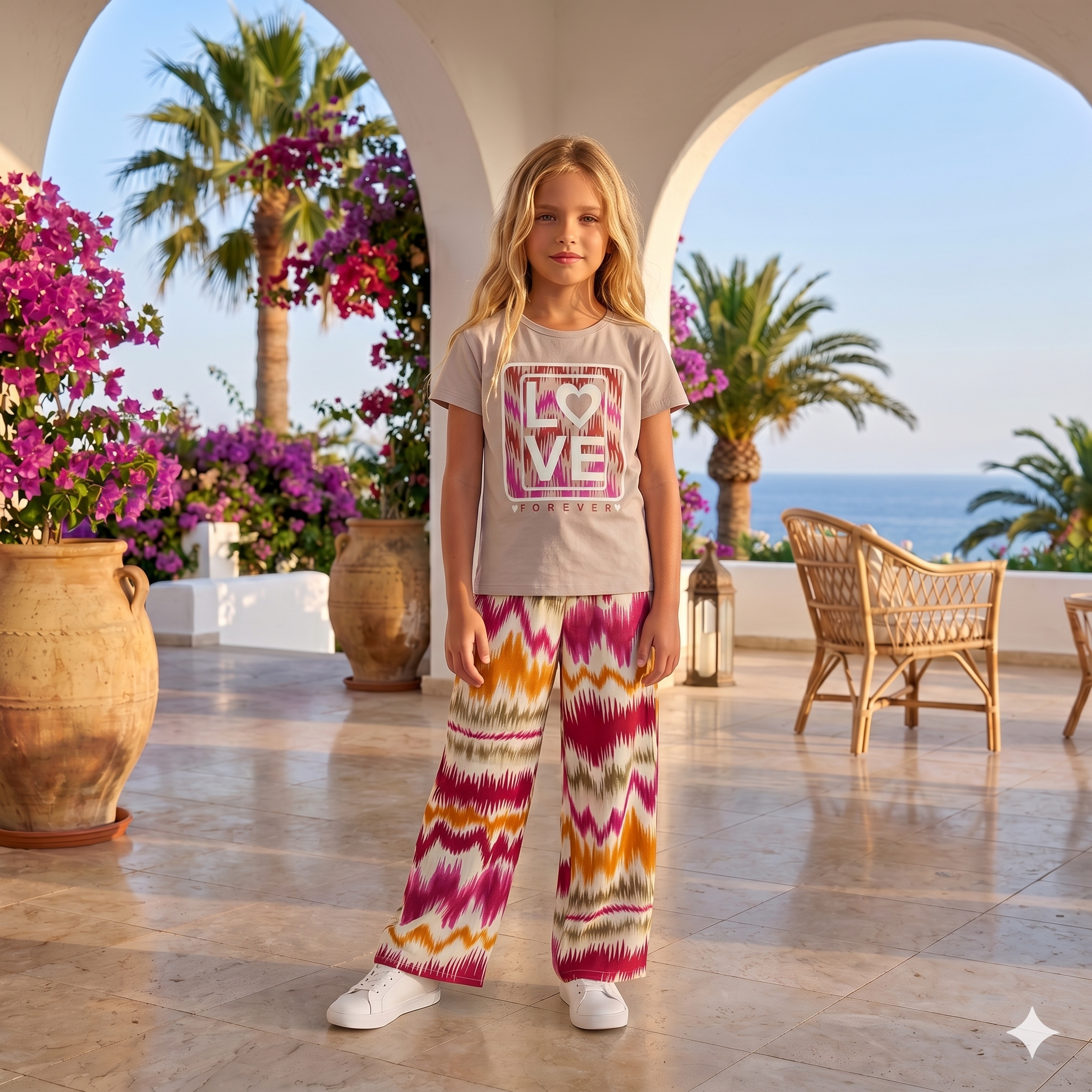 Ensemble Zoulou Beige Rose