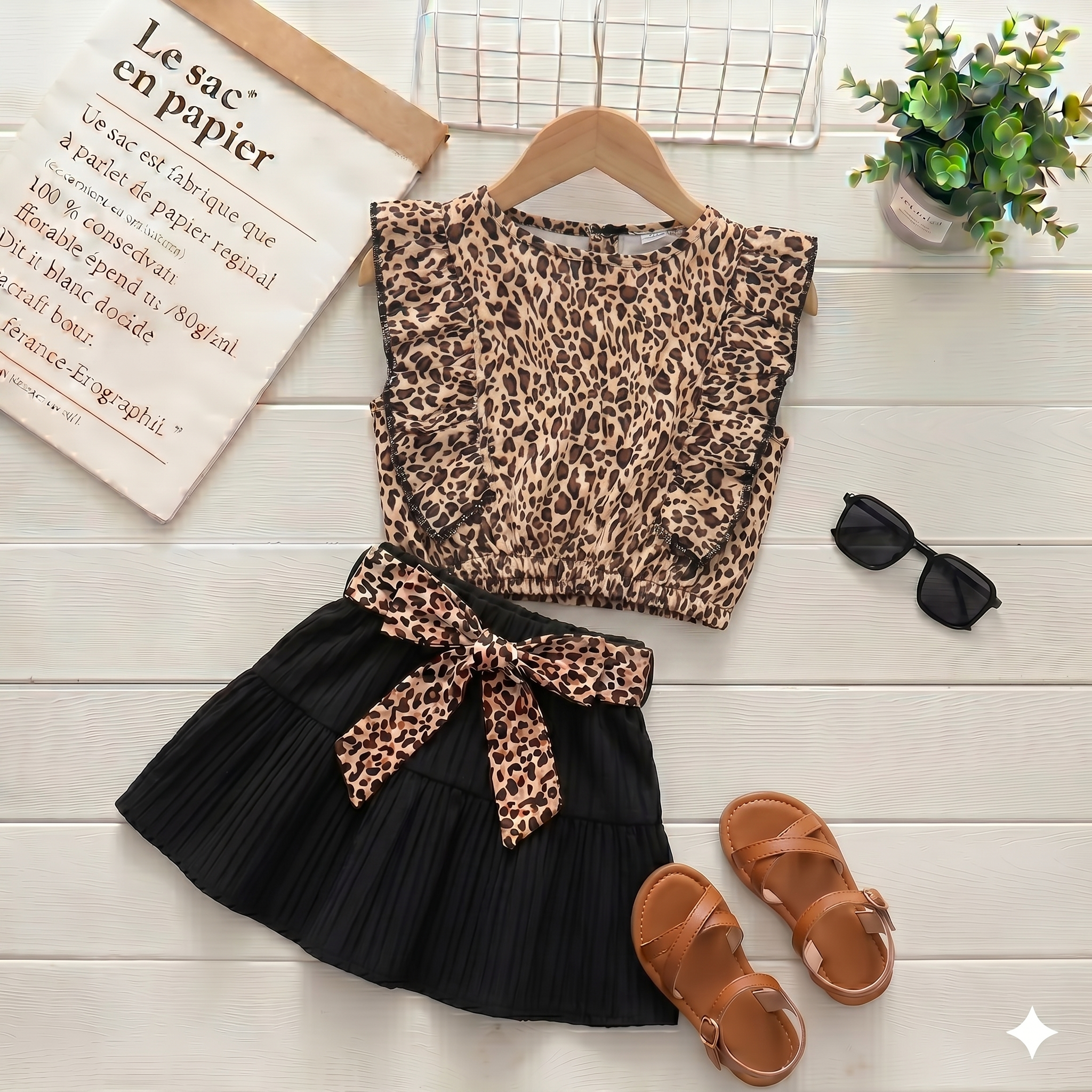 Ensemble Léopard noir