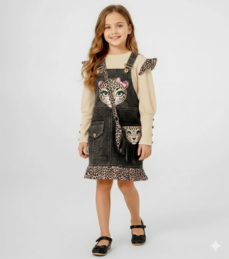 Salopette leopard 3pcs