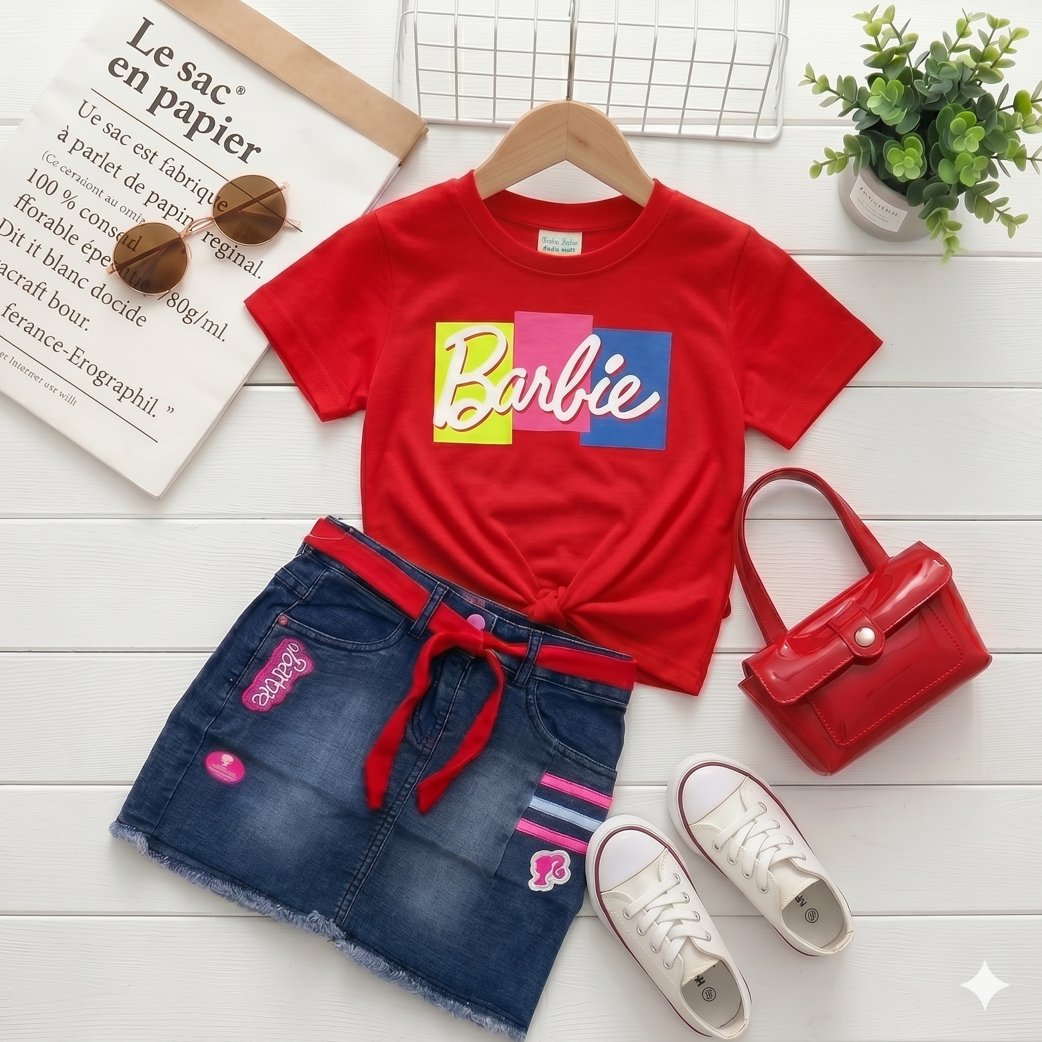 Ensemble barbie Red