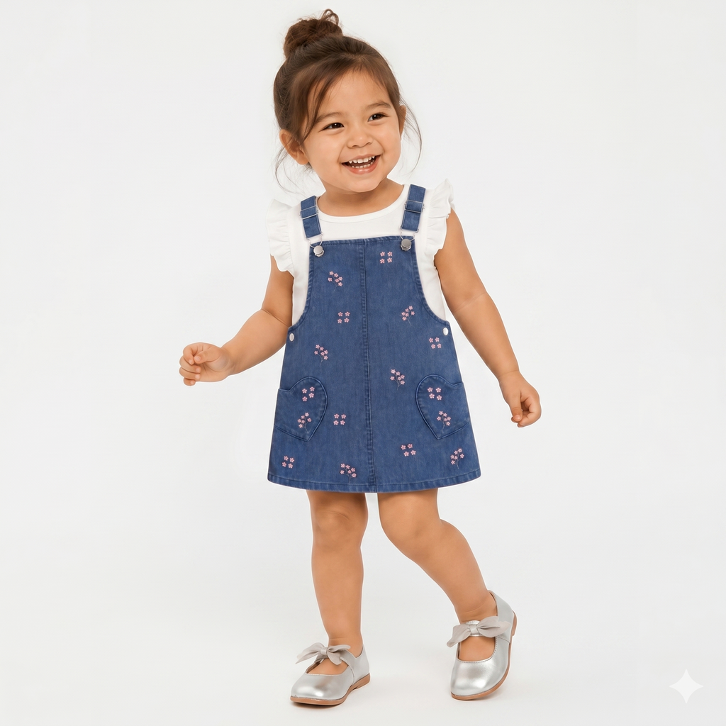 Salopette Djean denim 2pcs