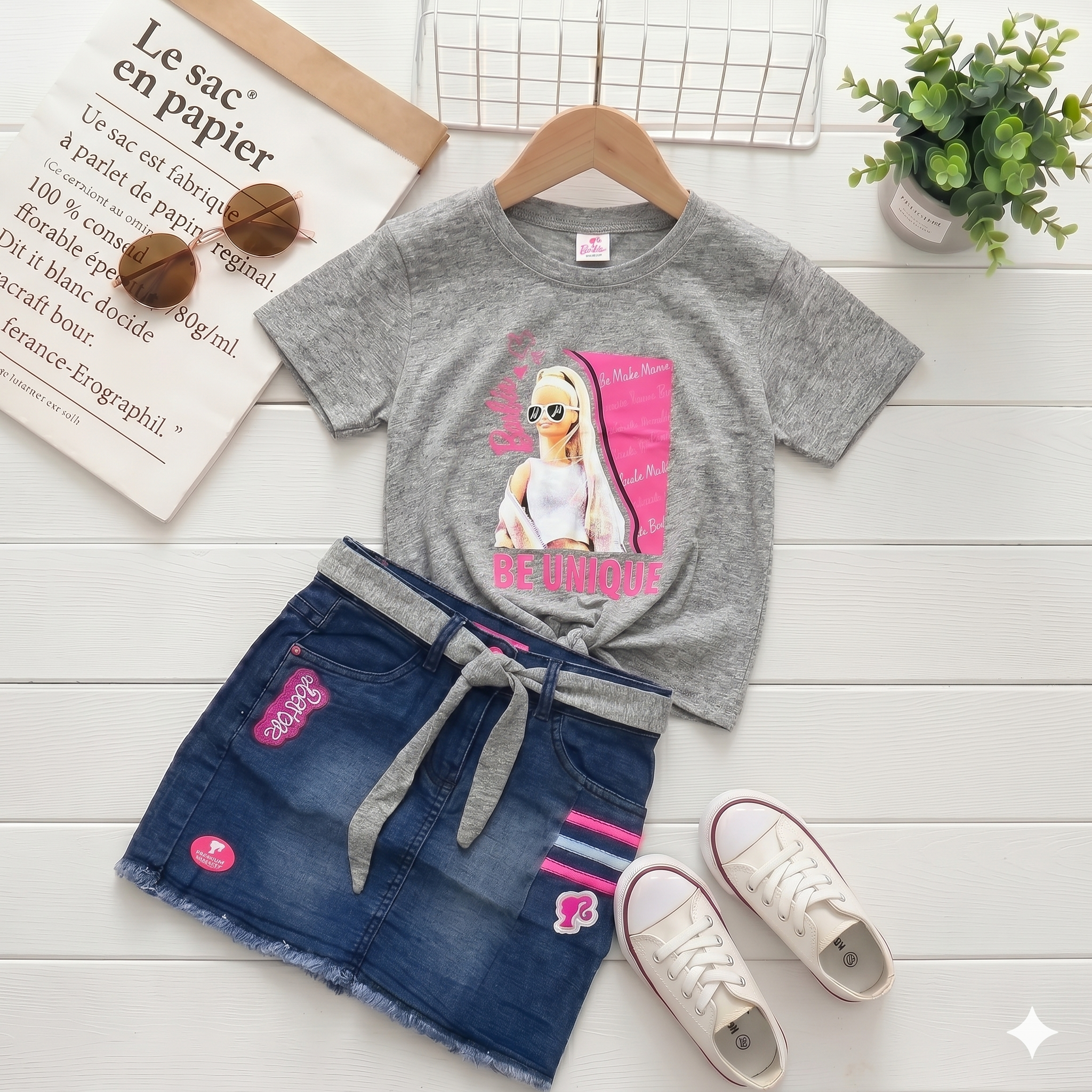 Ensemble barbie Gray