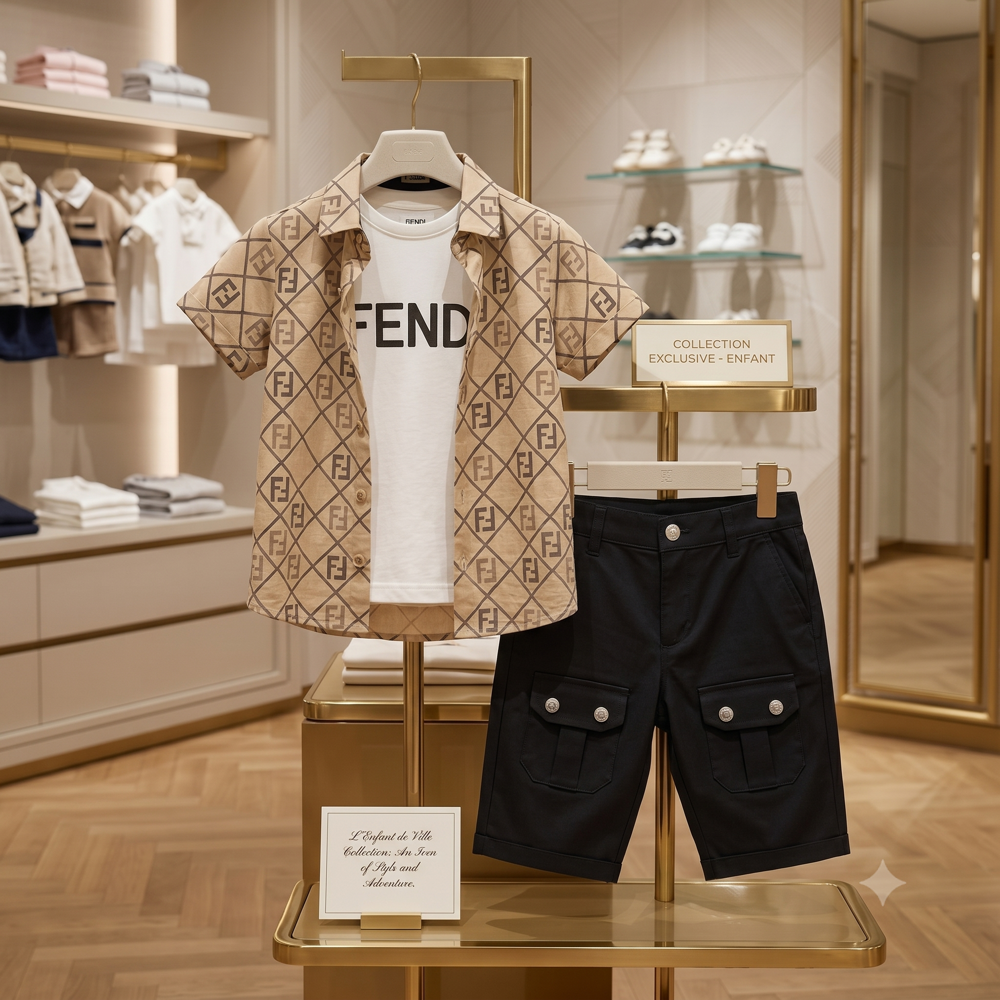 Ensemble fendi 3pcs Beige
