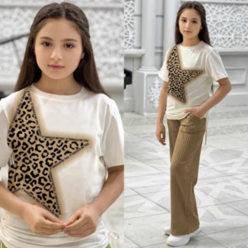 Ensemble Nedjma Beige pull blanc
