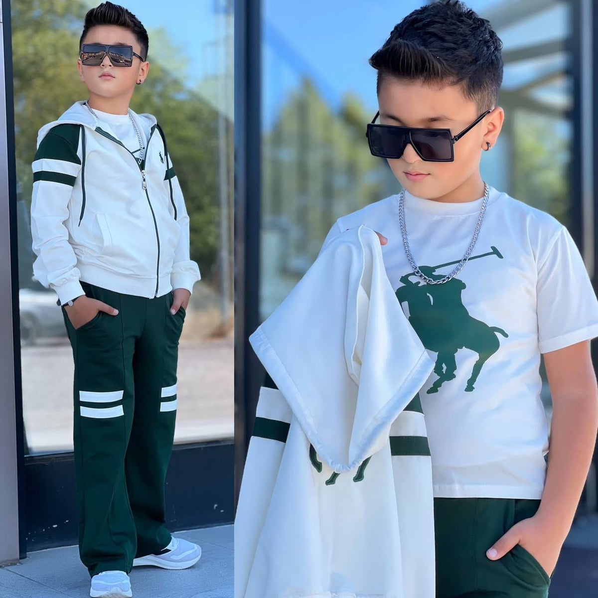 Ensemble garcon POLO 3 pcs